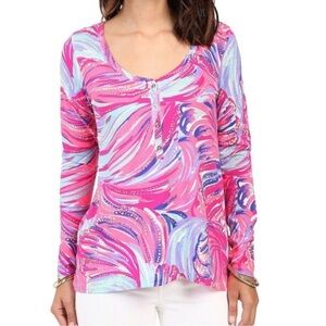Lilly Pulitzer top in “oh my guava”